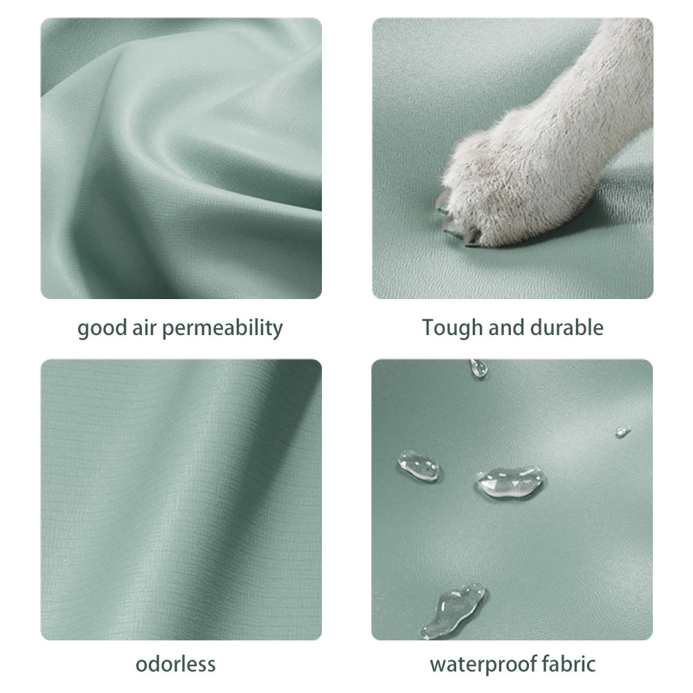 Washable Round Fluffy Cat Dog Bed Non-Slip Bottom Waterproof Pet Mattress